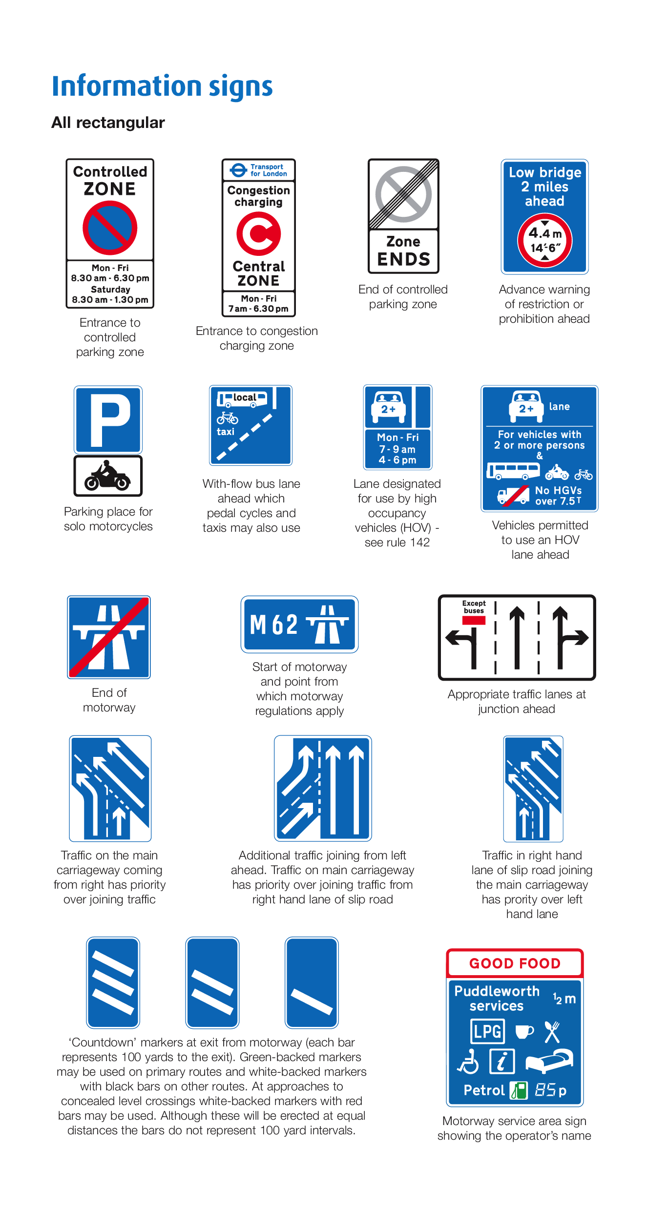 Information Signs